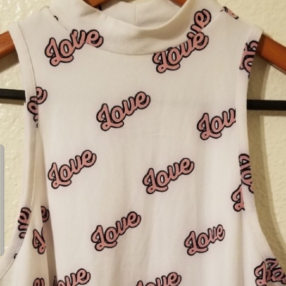 Divided Tops - 4 for $20 💔 "Love" crop top turtleneck. 💔